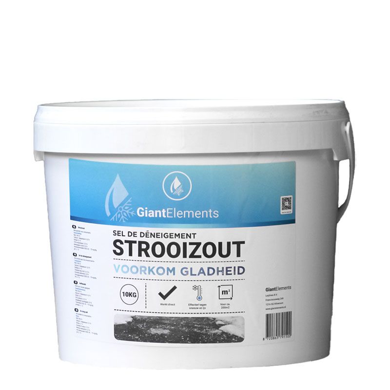 Wegenzout / Strooizout 10 kg /960 kg op Europallet