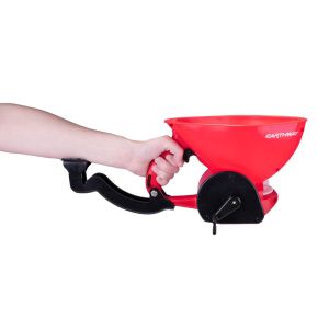 Earthway EV-N-SPRED ergonomische handstrooier Vooraanzicht