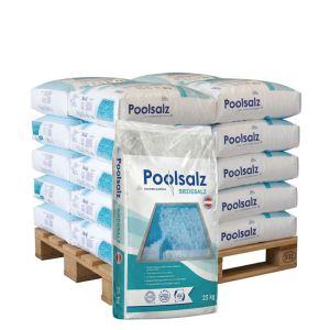 Halve pallet Poolsalz zwembadzout 20 zakken x 25kg (500kg)