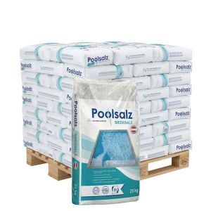 Pallet Poolsalz zwembadzout 40 zakken x 25kg (1000kg)