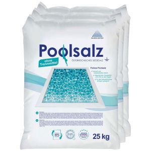 20 x 25kg Poolsalz Vooraanzicht