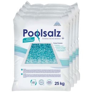 40 x 25kg Poolsalz Vooraanzicht