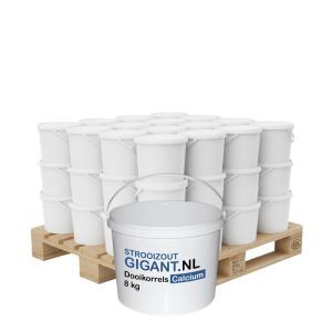 Halve pallet dooikorrels calcium 40 emmers x 8kg (320kg)