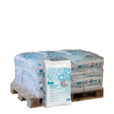 Halve pallet Broxo onthardingszout tabletten 20 zakken x 25kg (500kg) main product photo