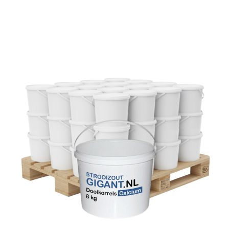 Halve pallet dooikorrels calcium 40 emmers x 8kg (320kg) main product photo