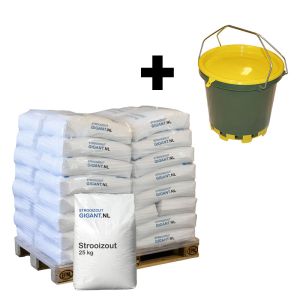 Pallet strooizout 40 x 25kg (1000kg) + gratis handstrooier t.w.v. €18