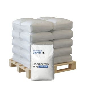 Halve pallet dooikorrels calcium 20 zakken x 25kg (500kg)