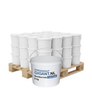 Halve pallet dooikorrels calcium 40 emmers x 8kg (320kg)