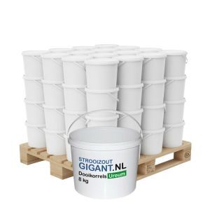 Pallet dooikorrels ureum 64 emmers x 8kg (512kg)