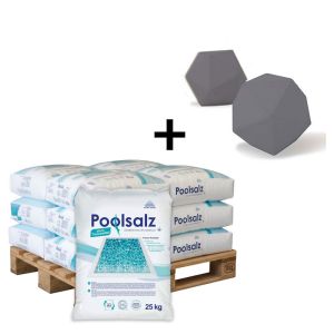 10x Poolsalz+ gratis absorberende zwembadsponzen            