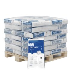 Pallet Broxo onthardingszout kristallen 40 zakken x 25kg (1000kg)