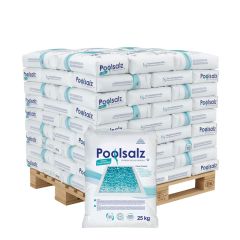 40 x 25kg Poolsalz Vooraanzicht
