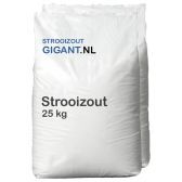 10 zakken strooizout van 25kg Vooraanzicht 10 zakken strooizout van 25kg Vooraanzicht